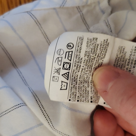 Old Navy striped button down boyfriend shirt, size small - Picture 4 of 5